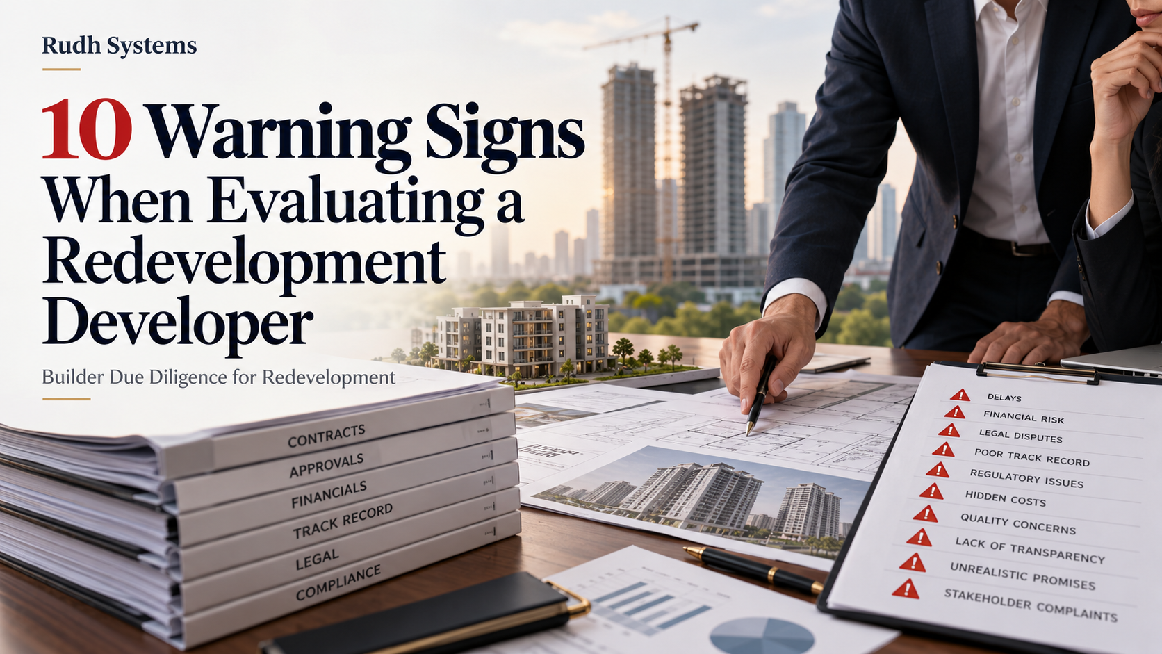 Redevelopment due diligence warning signs for evaluating a redevelopment developer